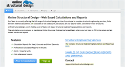 Desktop Screenshot of onlinestructuraldesign.com